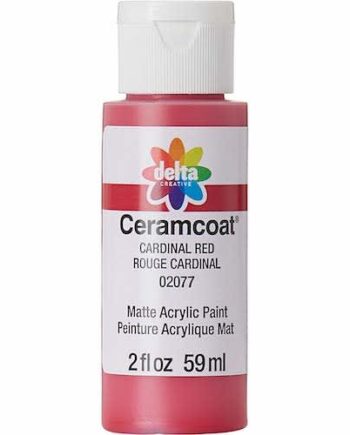 Delta Ceramcoat Acrylic Paint - Bright Red, 8 oz