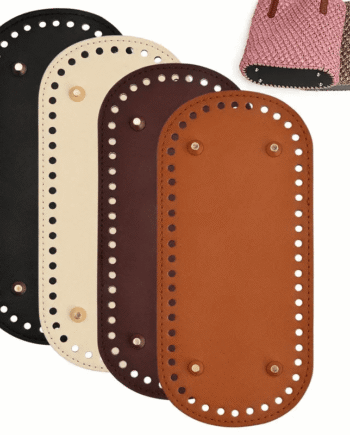 4pcs Oval Crochet Bag Bottom Pads