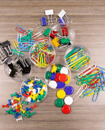 Push Pin, Paper Clip, Binder Clip,,Magnetic Button Combo Sets