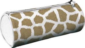 #Etui giraffe print rond 23cm 8cm diameter