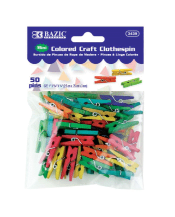 Mini Colored Clothespins (40/Pack)