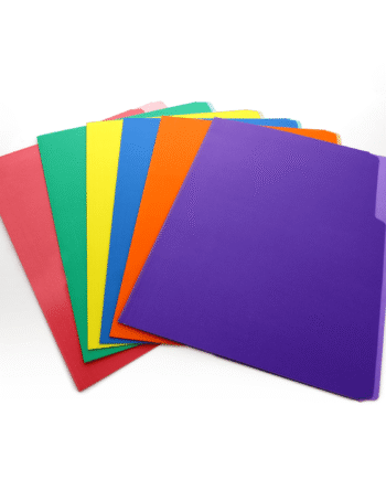 Manila File Folder Letter Size Color 1/3 Cut