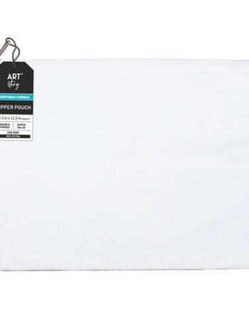 15.5"X11.5-CANVAS ZIPPER POUCH
