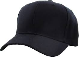 Plain Blank Baseball Caps Black
