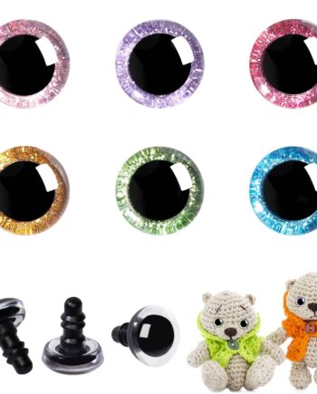 AFTH Plastic Safety Crochet Color Eyes, 18mm, 5pcs